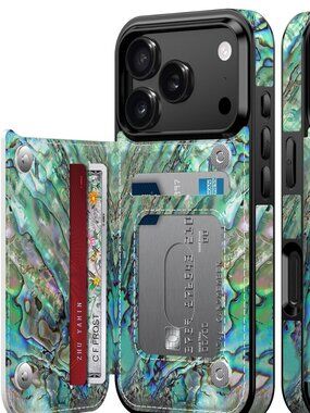 for iPhone 17 Pro Wallet Case with Card Holder